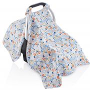 Protectie soare din muselina pentru scaun auto 0-13 kg (Model: Zoo) JEMbj_1592