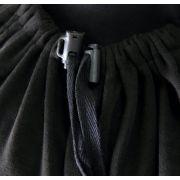Sal pentru alaptare cu fereastra din tul BabyJem (Culoare: Gri) JEMbj_7352