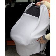 Sal pentru alaptare cu fereastra din tul BabyJem (Culoare: Gri) JEMbj_7352