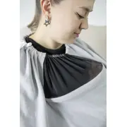 Sal pentru alaptare cu fereastra din tul BabyJem (Culoare: Negru) JEMbj_7351