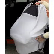 Sal pentru alaptare cu fereastra din tul BabyJem (Culoare: Negru) JEMbj_7351