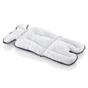 Saltea cu doua fete pentru carucior si scaun de masa BabyJem Dots (Culoare: Gri) JEMbj_5071