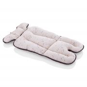Saltea cu doua fete pentru carucior si scaun de masa BabyJem Dots (Culoare: Gri) JEMbj_5071