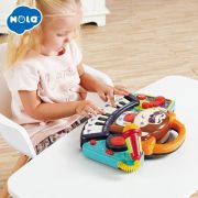 PIANINA BEBE MAIMUTICA DJ CU LUMINI SUNETE SI MICROFON VIV3137