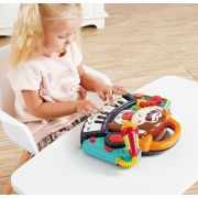 PIANINA BEBE MAIMUTICA DJ CU LUMINI SUNETE SI MICROFON VIV3137