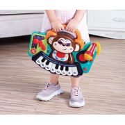PIANINA BEBE MAIMUTICA DJ CU LUMINI SUNETE SI MICROFON VIV3137