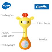 ZORNAITOARE GIRAFA CU SUNETE SI LUMINI VIV3134A_GIRAFA