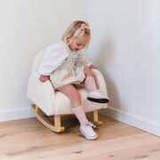 Scaun balansoar pentru copii Childhome Teddy Alb ERF5420007159450
