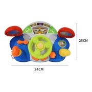 CONSOLA BEBE BORD MASINA CU VOLAN MUZICAL SI CU MULTE FUNCTIUNI VIVHE0507