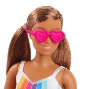 BARBIE TRAVEL PAPUSA BARBIE ANIVERSARE 50 DE ANI MALIBU SATENA VIVMTGRB35_GRB38