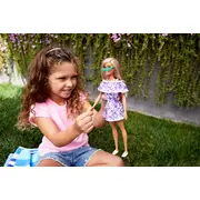 BARBIE TRAVEL PAPUSABARBIE ANIVERSARE 50 DE ANI MALIBU BLONDA VIVMTGRB35_GRB36