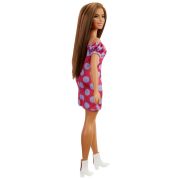 PAPUSA BARBIE FASHIONISTA SATENA CU ROCHIE ROZ CU BULINE VIVMTFBR37_GRB62
