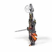 PAPO FIGURINA CAVALER CU TRIPLU TOPOR VIVPapo38959