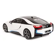 MASINA CU TELECOMANDA BMW I8 ALB SCARA 1 LA 14 VIVRas71010_Alb