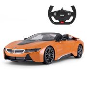 MASINA CU TELECOMANDA BMW I8 PORTOCALIE SCARA 1 LA 12 VIVRas95500_Portocaliu
