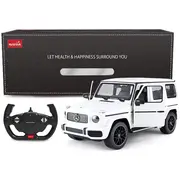 MASINA CU TELECOMANDA MERCEDES-BENZ G63 ALB SCARA 1 LA 14 VIVRas95700_Alb