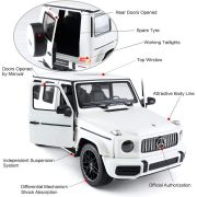 MASINA CU TELECOMANDA MERCEDES-BENZ G63 ALB SCARA 1 LA 14 VIVRas95700_Alb