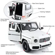 MASINA CU TELECOMANDA MERCEDES-BENZ G63 ALB SCARA 1 LA 14 VIVRas95700_Alb