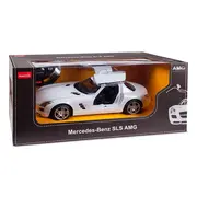 MASINA CU TELECOMANDA MERCEDES-BENZ SLS ALB SCARA 1 LA 14 VIVRas47600_Alb