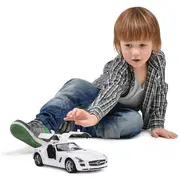MASINA CU TELECOMANDA MERCEDES-BENZ SLS ALB SCARA 1 LA 14 VIVRas47600_Alb