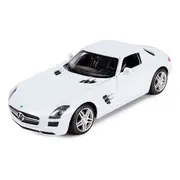MASINA CU TELECOMANDA MERCEDES-BENZ SLS ALB SCARA 1 LA 14 VIVRas47600_Alb