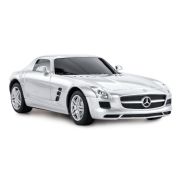 MASINA CU TELECOMANDA MERCEDES-BENZ SLS AMG ARGINTIE SCARA 1 LA 24 VIVRas40100_Argintiu