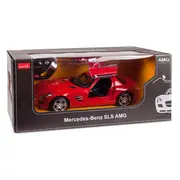 MASINA CU TELECOMANDA MERCEDES-BENZ SLS ROSU SCARA 1 LA 14 VIVRas47600_Rosu
