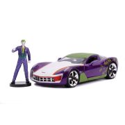 MASINUTE METALICA CHEVY CORVETTE STINGRAY 2009 SI FIGURINA JOKER SCARA 1:24 VIV253255020