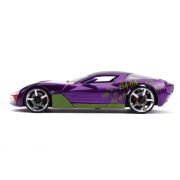MASINUTE METALICA CHEVY CORVETTE STINGRAY 2009 SI FIGURINA JOKER SCARA 1:24 VIV253255020