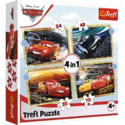 PUZZLE 4IN1 CARS - PE LOCURI, FITI FATA, START VIV34608