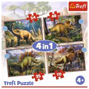 PUZZLE TREFL 4IN1 DINOZAURII INTERESANTI VIV34383