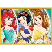 PUZZLE TREFL 4IN1 DISNEY PRINCESS -  ZIUA FERICITA VIV34385