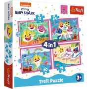 PUZZLE TREFL 4IN1 FAMILIA SHARK VIV34378