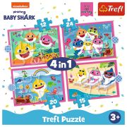 PUZZLE TREFL 4IN1 FAMILIA SHARK VIV34378