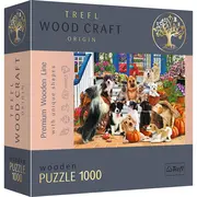 PUZZLE TREFL DIN LEMN 1000 PIESE ECHIPA DE CATEI VIV20149