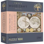 PUZZLE TREFL DIN LEMN 1000 PIESE HARTA LUMII ANTICE VIV20144