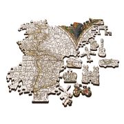 PUZZLE TREFL DIN LEMN 1000 PIESE HARTA LUMII ANTICE VIV20144