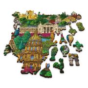 PUZZLE TREFL DIN LEMN 1000 PIESE OBIECTIVE TURISTICE FAIMOASE DIN FRANTA VIV20150