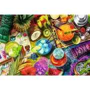 PUZZLE TREFL DIN LEMN 500+1 PIESE COCKTAILURILE COLORATE VIV20154