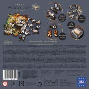 PUZZLE TREFL DIN LEMN 500+1 PIESE FELINELE DIN JUNGLA VIV20152