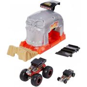 HOT WHEELS LANSATOR MONSTER TRUCK CRANIUL CU DOUA MASINUTE VIVMTGKY01_GKY02