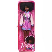 PAPUSA BARBIE FASHIONISTA CU PARUL AFRO SI JACHETA LILA VIVMTFBR37_GRB48