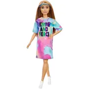 PAPUSA BARBIE FASHIONISTA CU PARUL BLOND SI ROCHITA SPORT VIVMTFBR37_GRB51