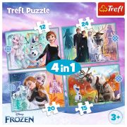 PUZZLE TREFL 4IN1 FROZEN 2 UIMITOAREA LUME DISNEY VIV34381