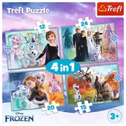 PUZZLE TREFL 4IN1 FROZEN 2 UIMITOAREA LUME DISNEY VIV34381