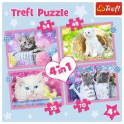 PUZZLE TREFL 4IN1 PISICUTELE DRAGALASE VIV34396