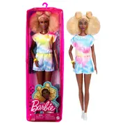 PAPUSA BARBIE FASHIONISTA CU PAR AFRO BLOND VIVMTFBR37_HBV14