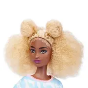PAPUSA BARBIE FASHIONISTA CU PAR AFRO BLOND VIVMTFBR37_HBV14
