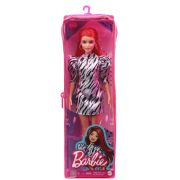 PAPUSA BARBIE FASHIONISTA ROSCATA CU ROCHIE CU UMERI BUFANTI VIVMTFBR37_GRB56