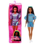 PAPUSA BARBIE FASHIONISTA SATENA CU CODITE IMPLETITE SI TINUTA CASUAL ALBASTRA VIVMTFBR37_GRB63